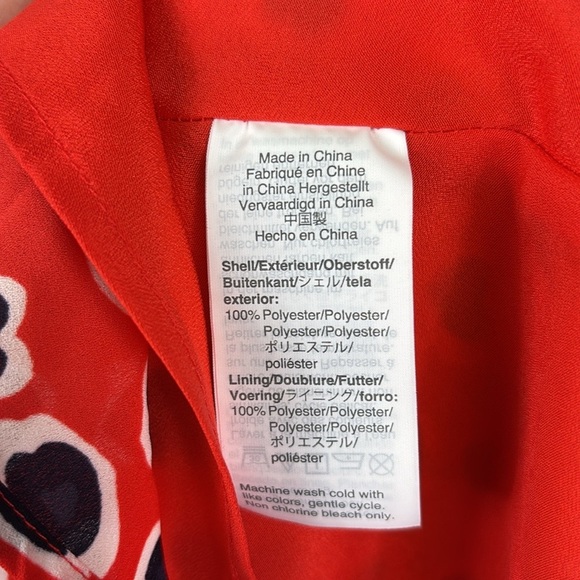 NWT J. Crew Rudbeckia red heart print midi dress sz 6 - Picture 10 of 12